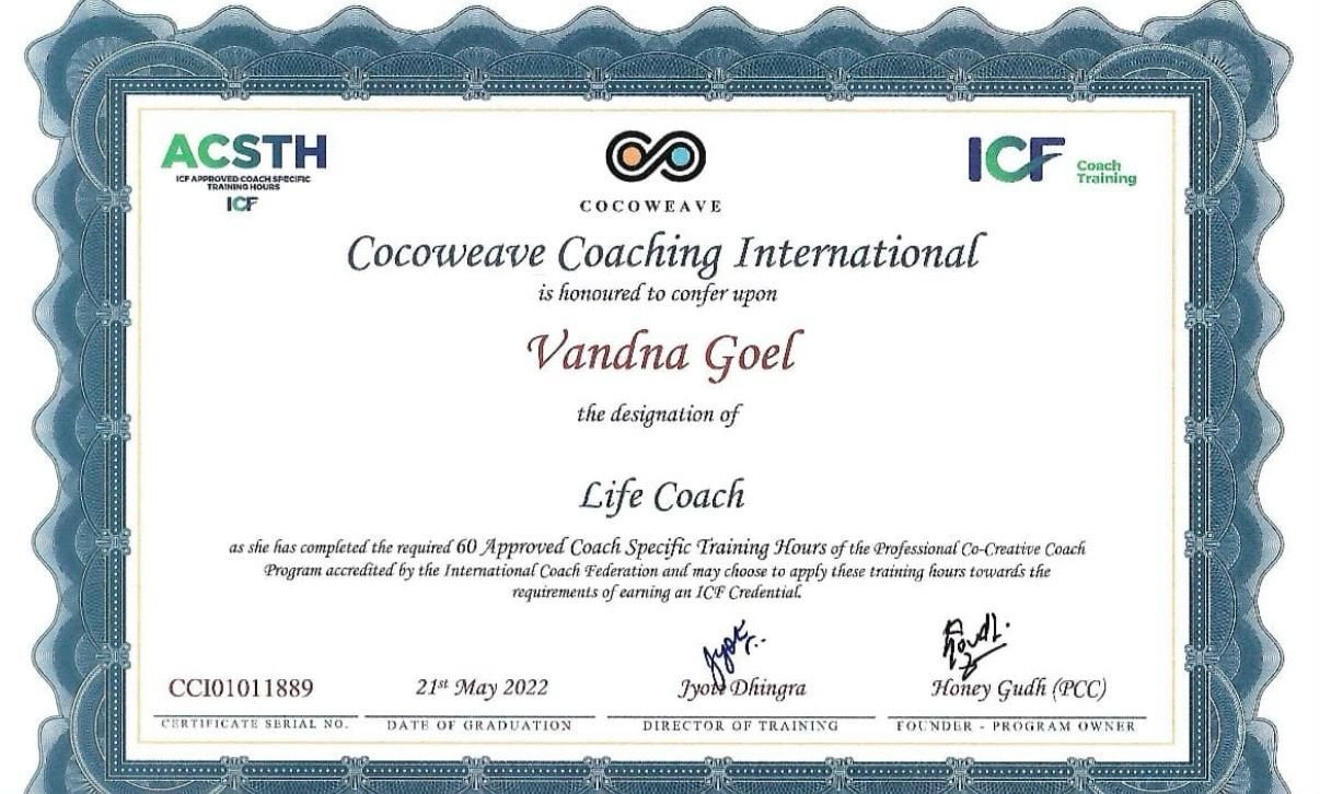 ICF Life Coach Certificate