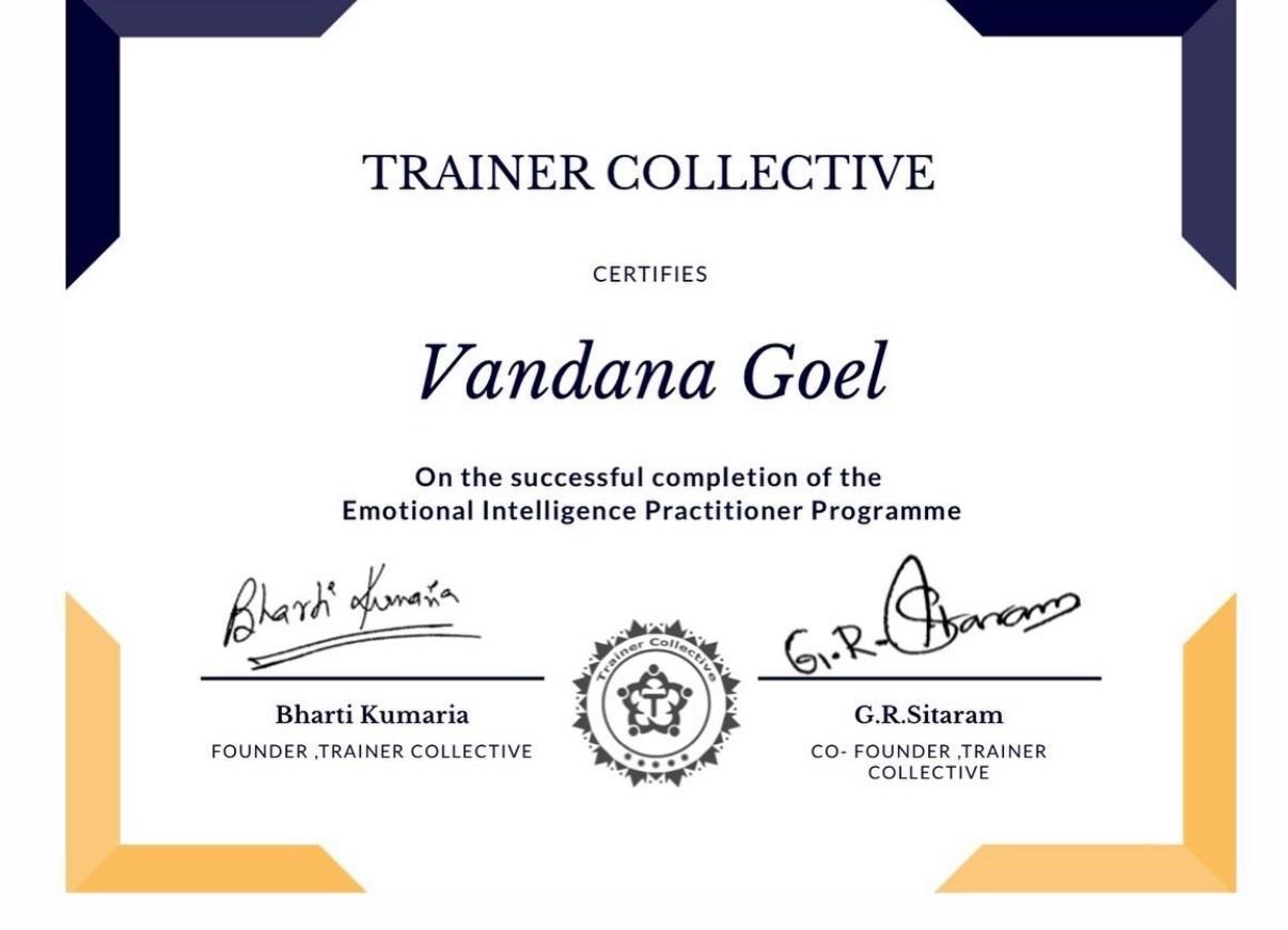 Emotional Intelligence Certificate